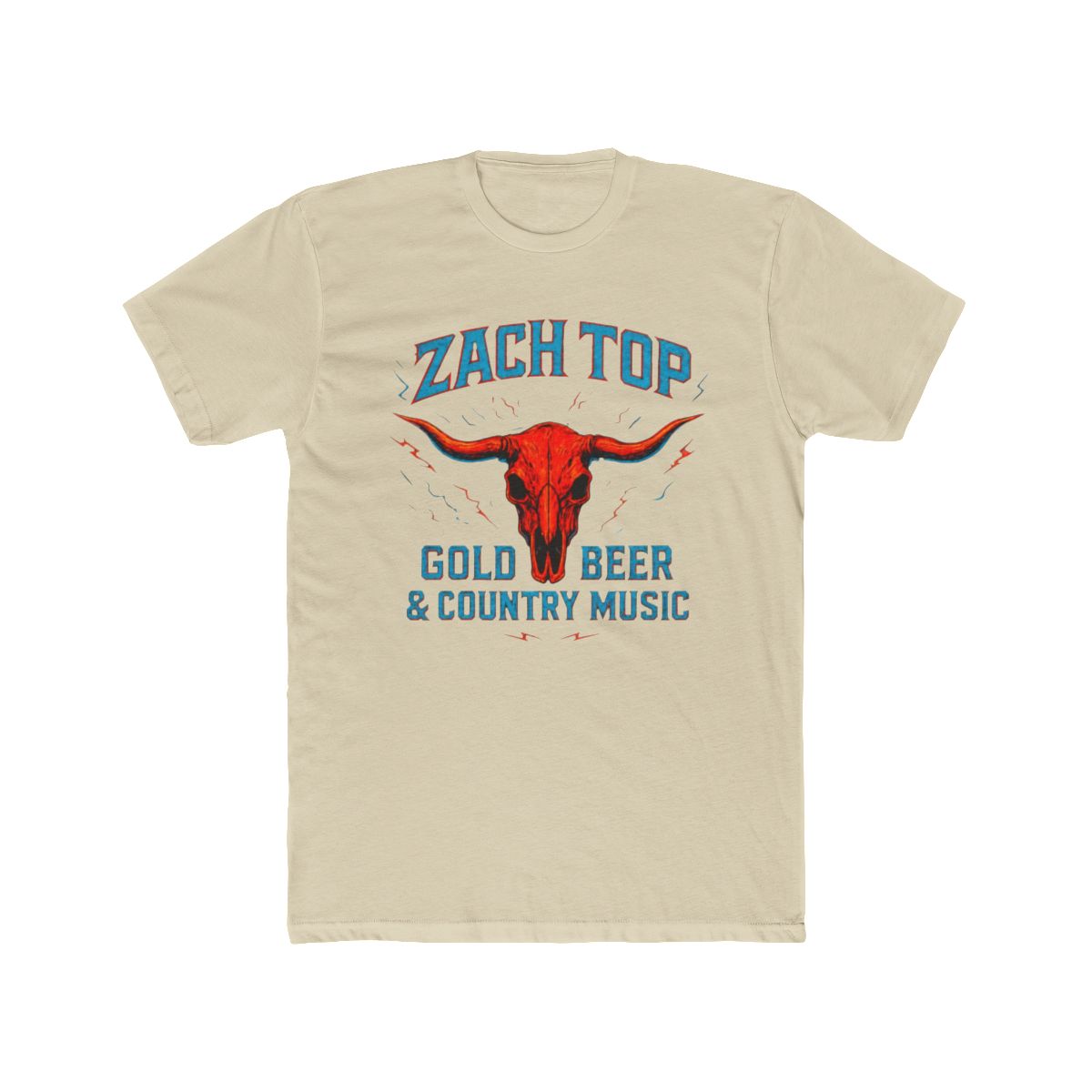 Zach Top Cold beer and Country Music T Shirt - alternate angle 4, merchandise
