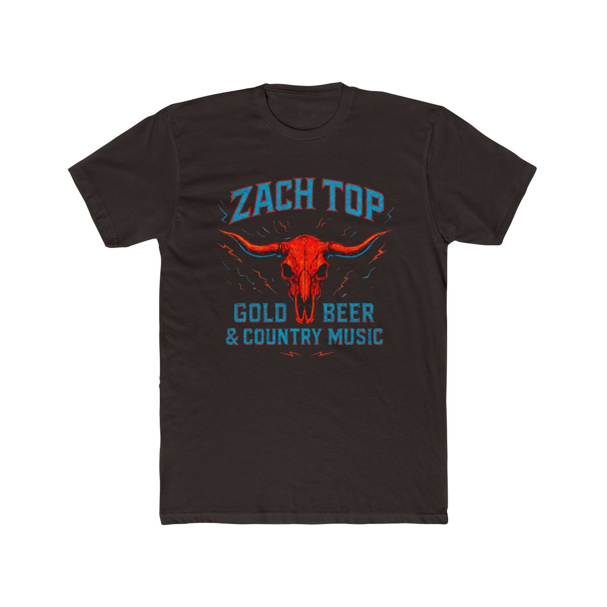Zach Top Cold beer and Country Music T Shirt - alternate angle 3, merchandise