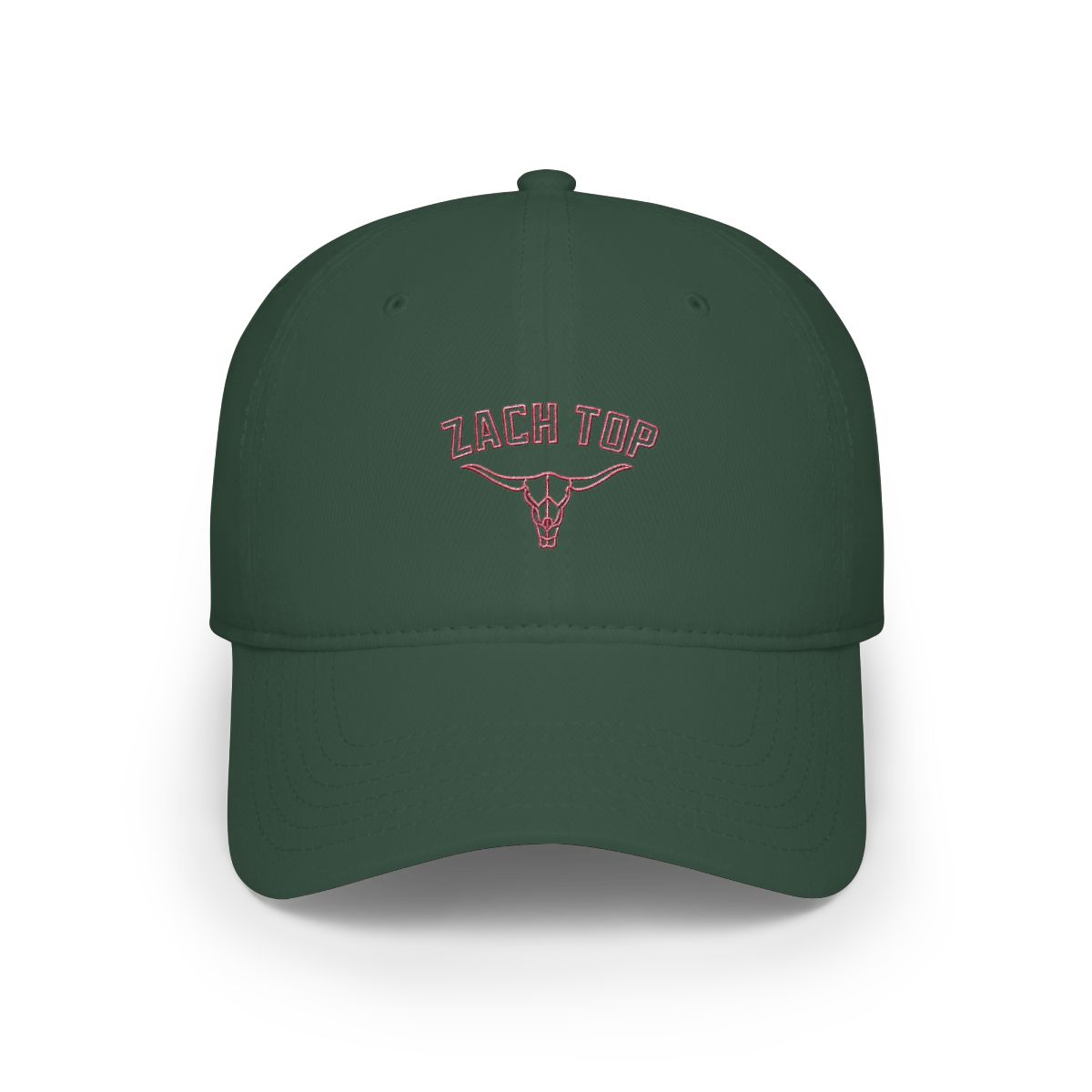 Grey and Red Skull Logo Hat | Zach Top - alternate angle 4, merchandise