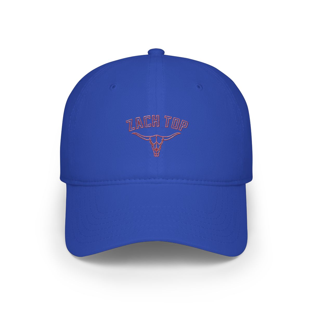 Grey and Red Skull Logo Hat | Zach Top - alternate angle 5, merchandise