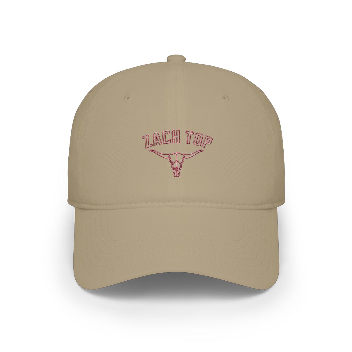 Grey and Red Skull Logo Hat | Zach Top - alternate angle 3, merchandise