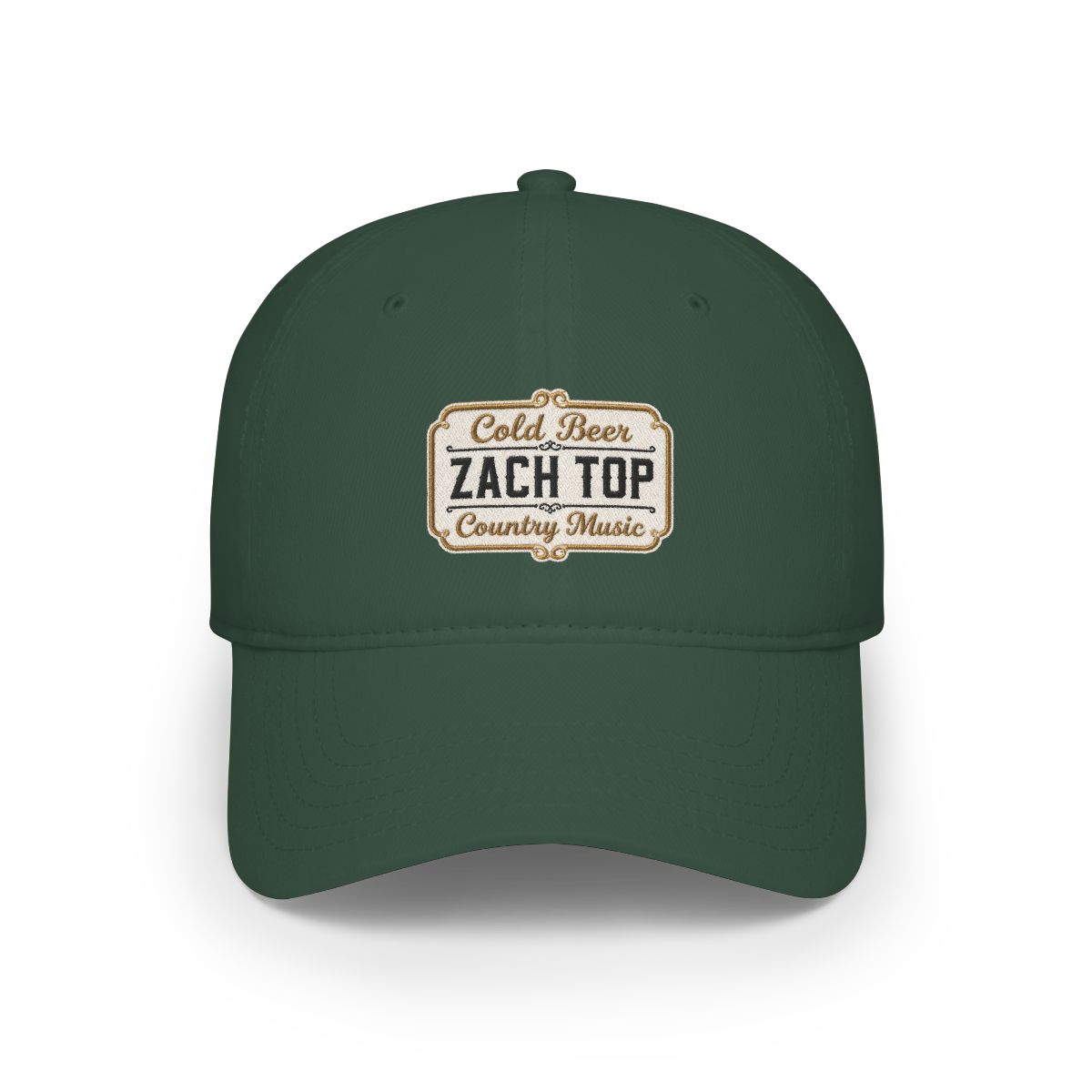 Cold Beer & Country Music Green Hat | Zach Top - alternate angle 4, merchandise