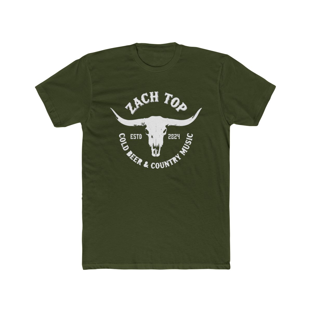 Zach Top Cold beer and Country estd 2024 T Shirt - alternate angle 5, merchandise
